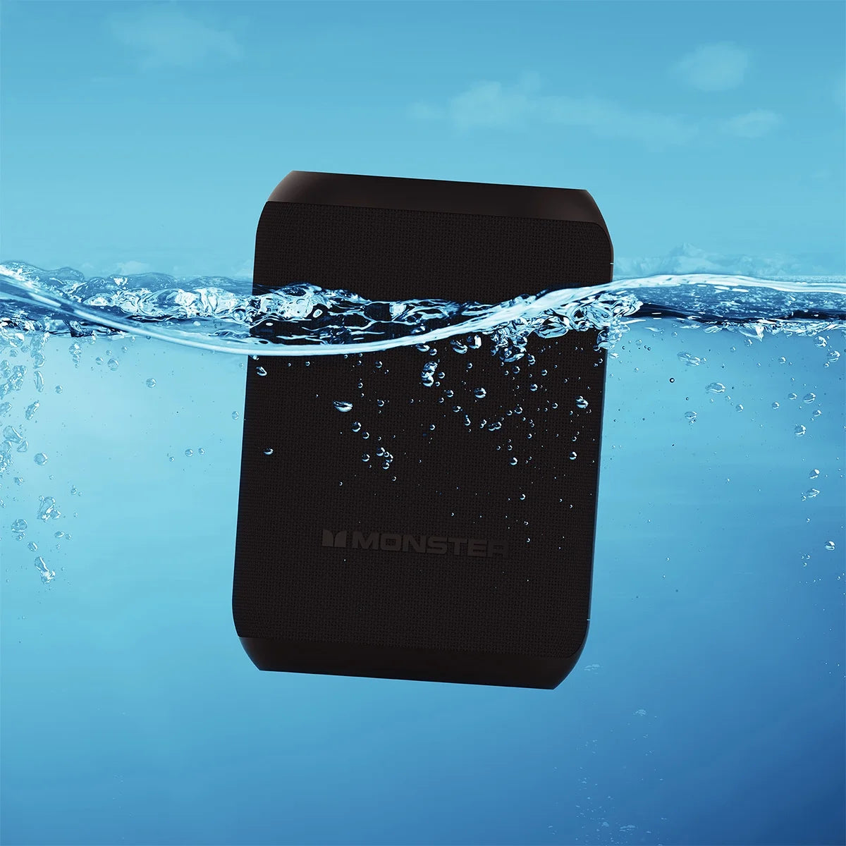 Waterproof Portable Bluetooth Speaker with Wireless Charging Base Black E28153