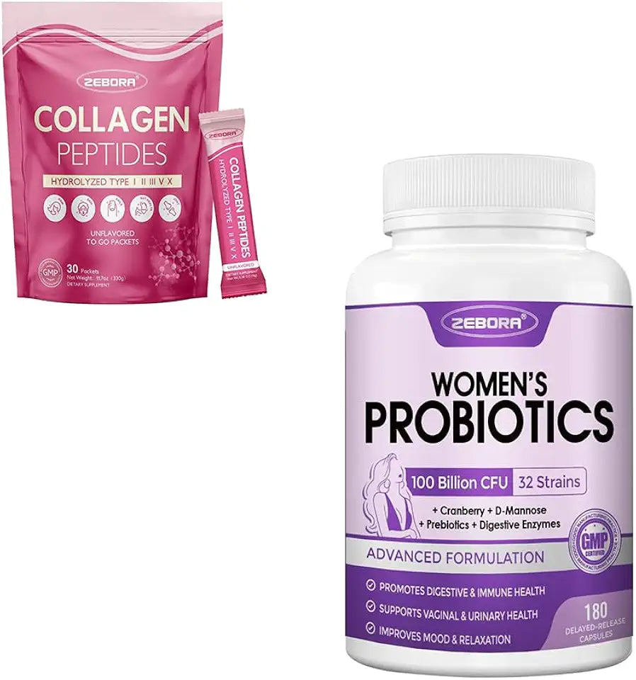 Probiotics for Women Digestive Health & Collagen Peptides Powder C168795