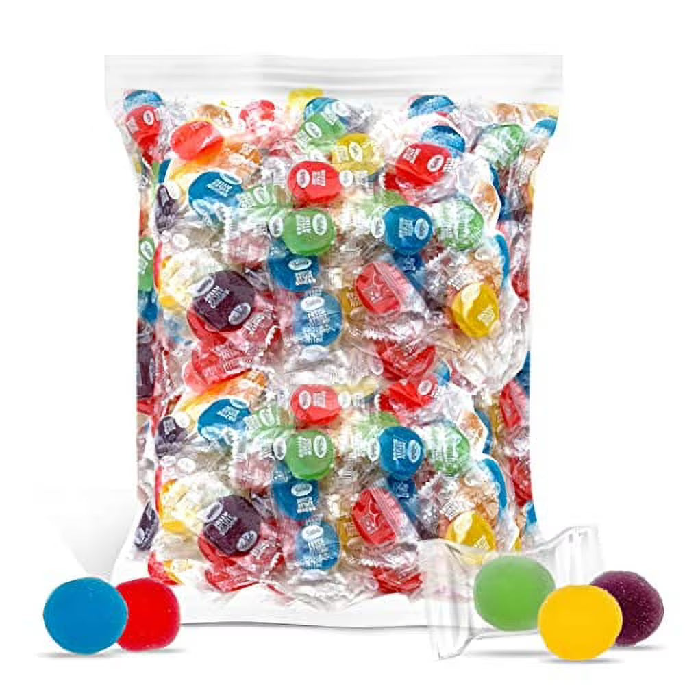 Fruit Disk Jelly Patties Candy, Individually Wrapped, 2 Pounds A97561
