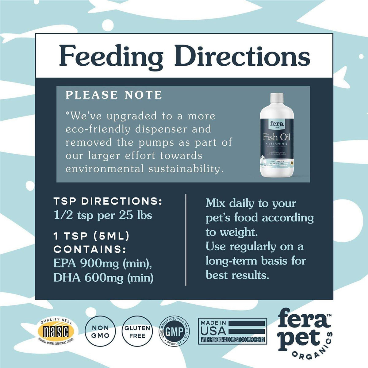 Fish Oil + Vitamin E Supplement for Dog & Cat K63436