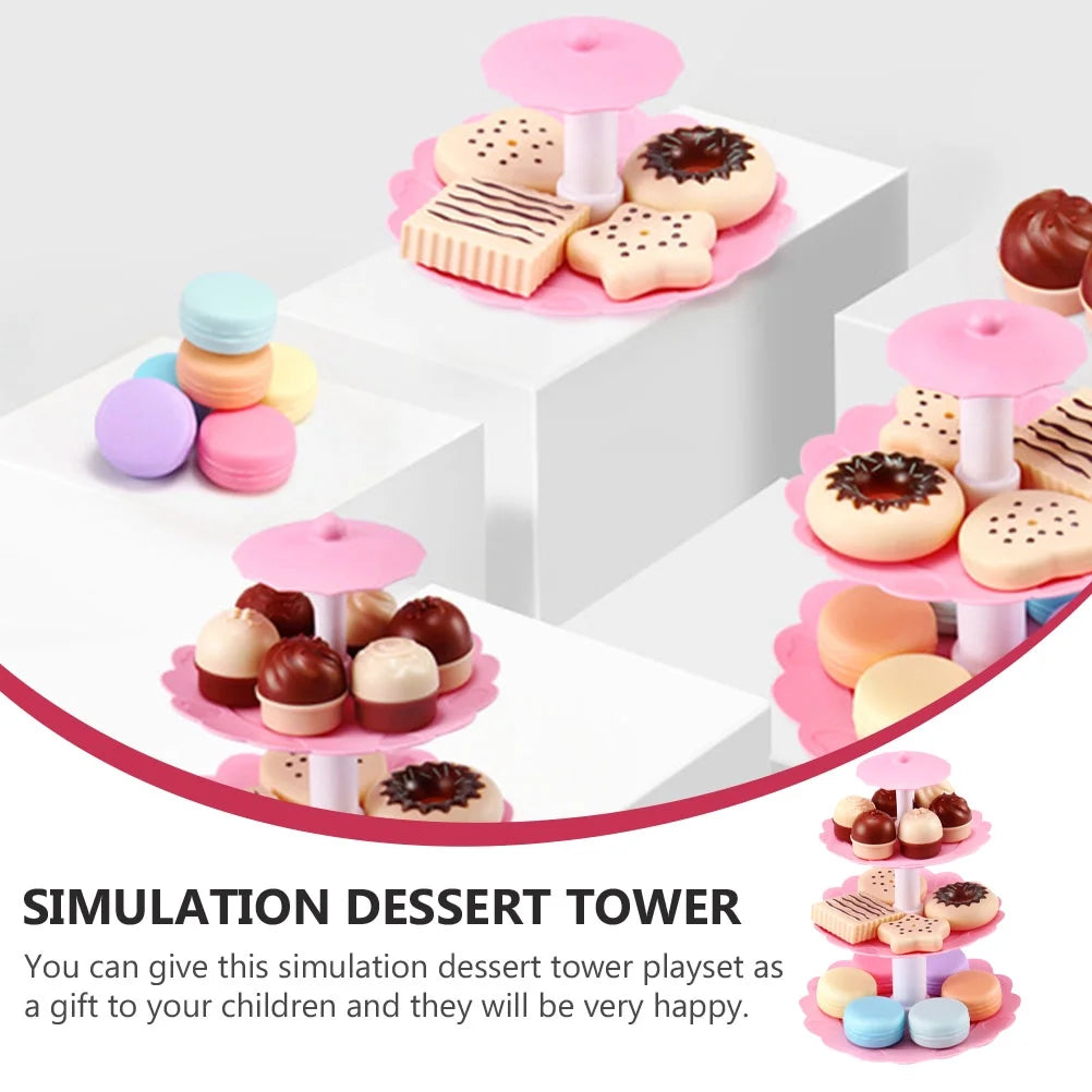Kids Simulation Macaron Cake Toys S927