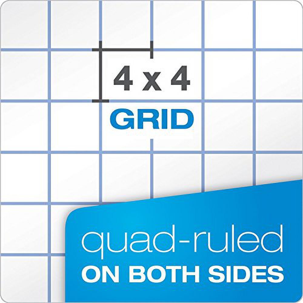 Quadrille Double Pad, 8 1/2 X 11 3/4, White, 2 Pack J57854