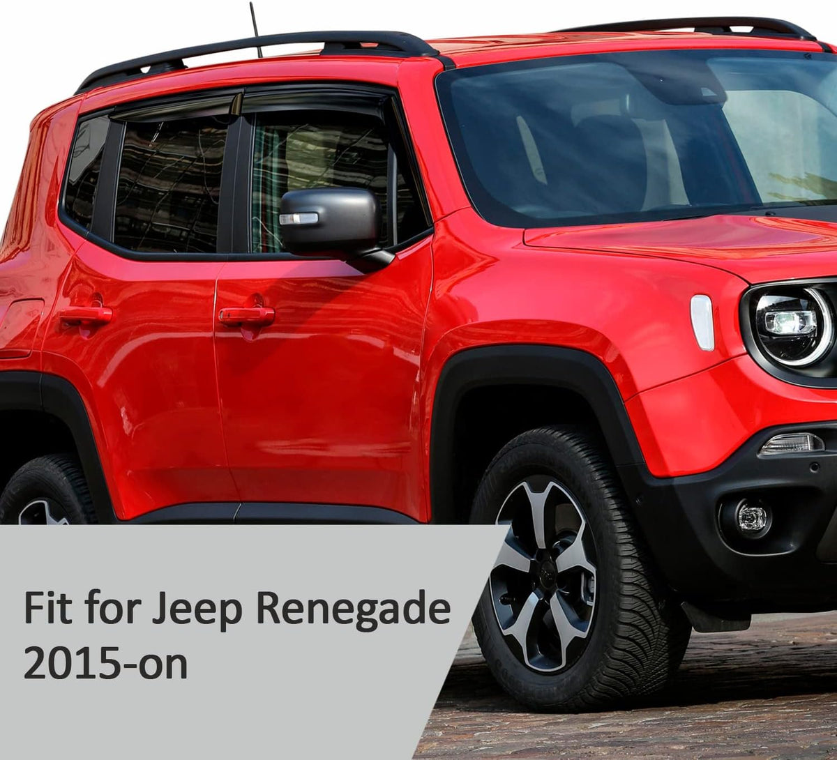 4 Pieces Rain Guards for Jeep Renegade J590355
