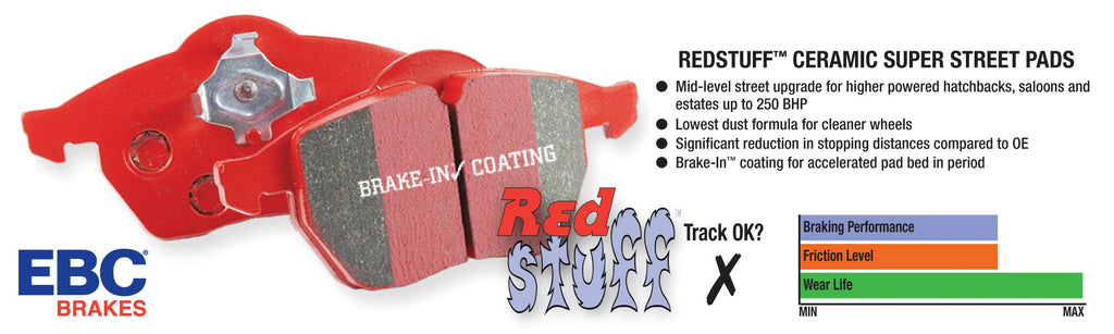 Redstuff Brake Pads for Porsche 911 H58070