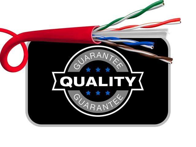 Red 1000ft 23AWG Cat6 UTP Solid Bulk Ethernet Cable D17358