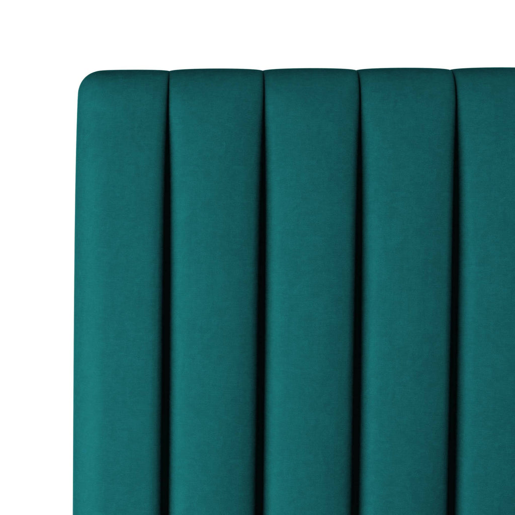 Queen Headboard Velvet Teal O36077