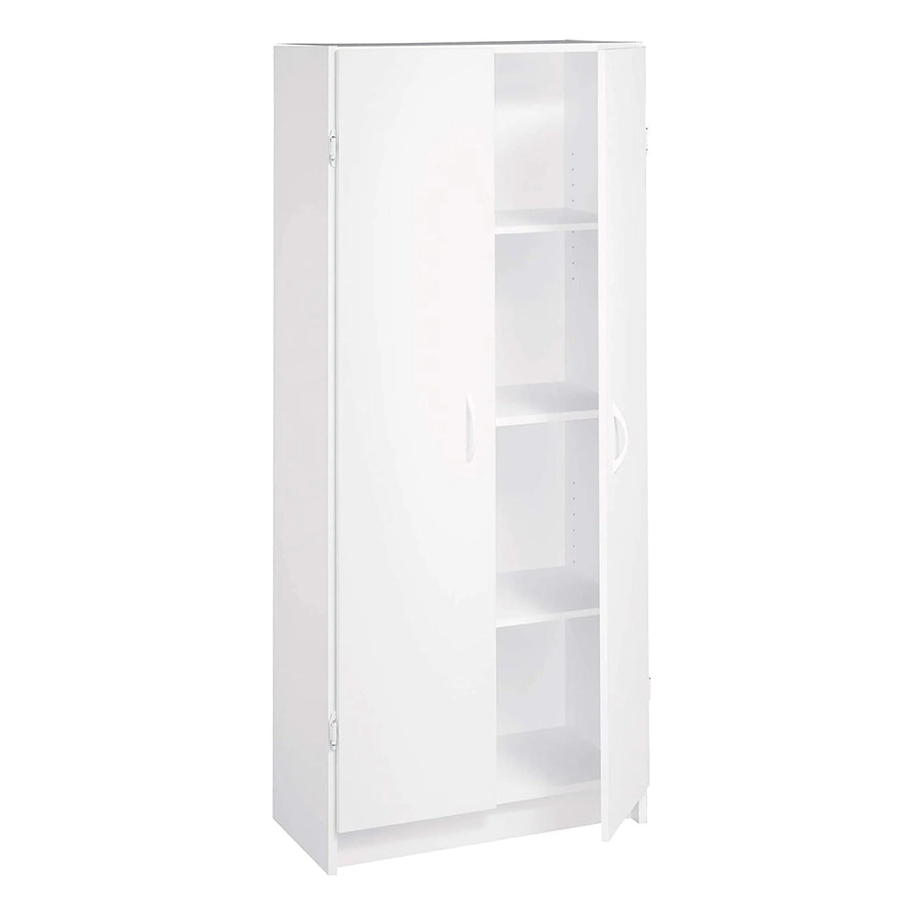 Adjustable 4 Shelf Pantry Cabinet, White S583793