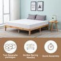 Queen Size 14-Inch Solid Wood Platform Bed J52271