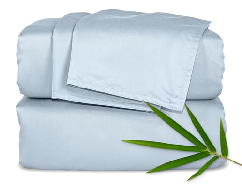 King White Bamboo Viscose Bed Sheet Set W15899