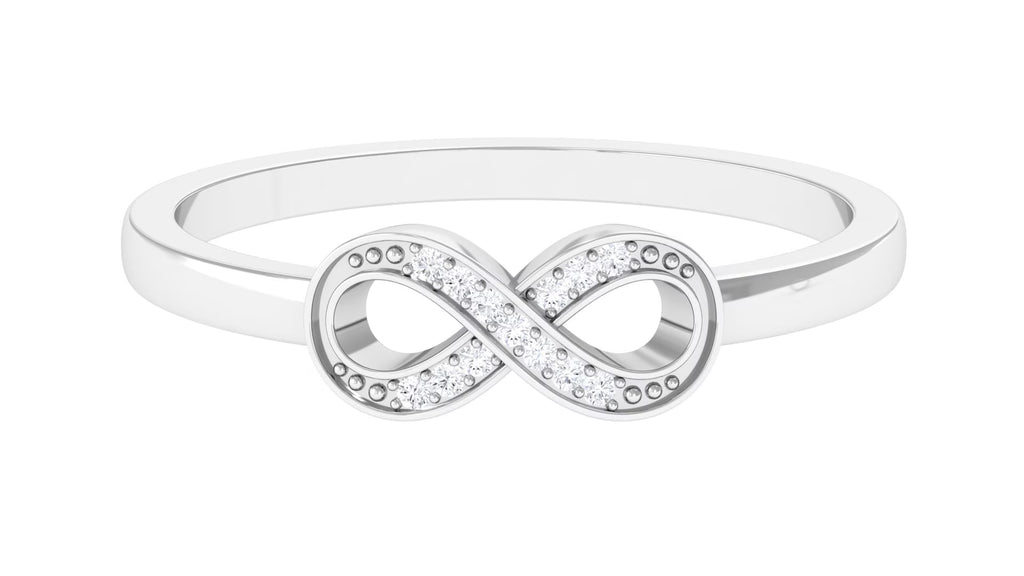 Two Tone Gold 925 Sterling Silver Infinity Ring A813