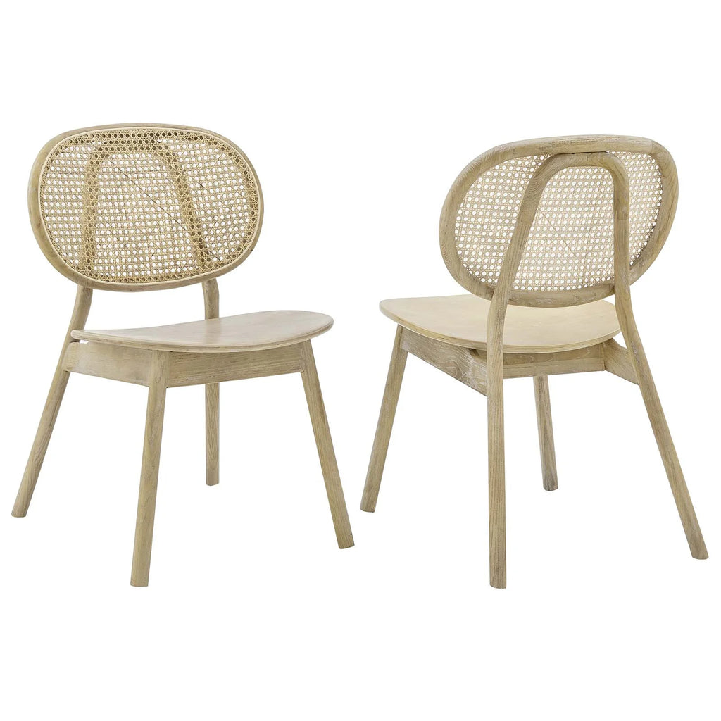 Wood Dining Side Chair Set of 2 in Gray K6356