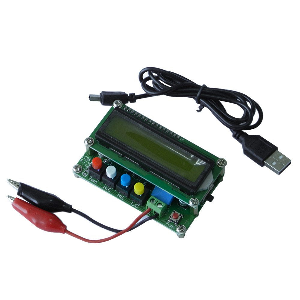High Precision L/C Meter Digital Capacitor Tester with USB Data Cable Pack of 2 N725