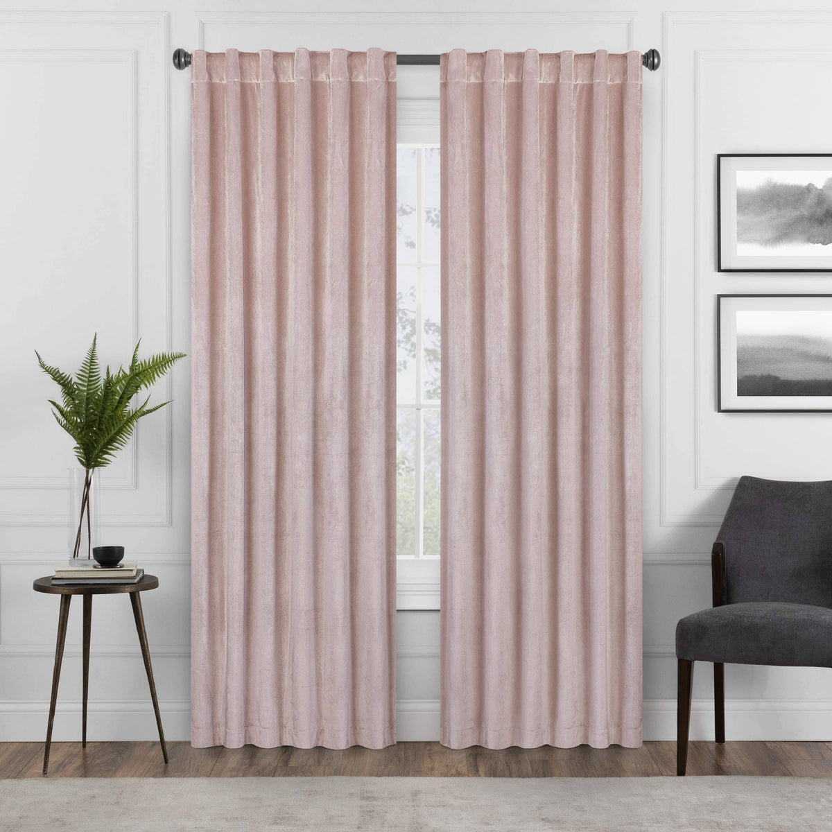 Blush 63 Inches Blackout Window Panel G375504