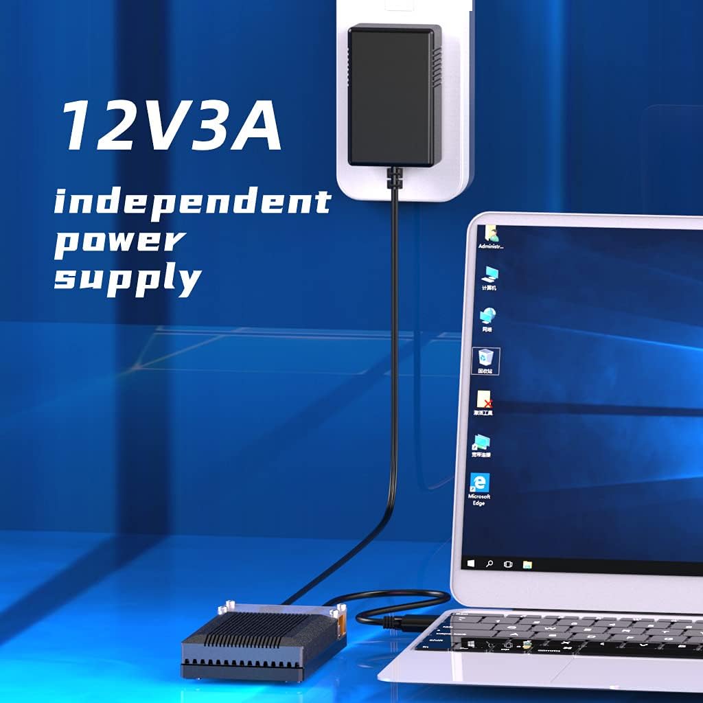 U.2 PCIe NVMe Hard Drive Enclosure with USB3.2 10Gbps Converter Docking Station C61982