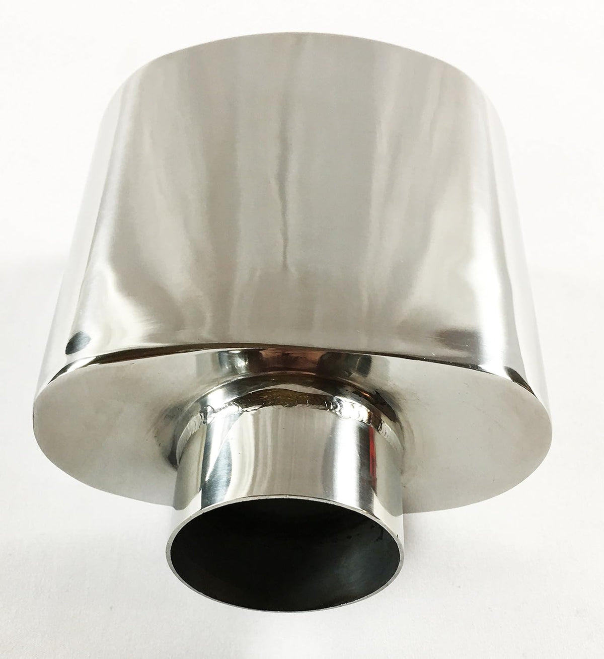 Double Wall Rolled Oval Split Stainless Steel Exhaust Tip Pack of 2 J416758