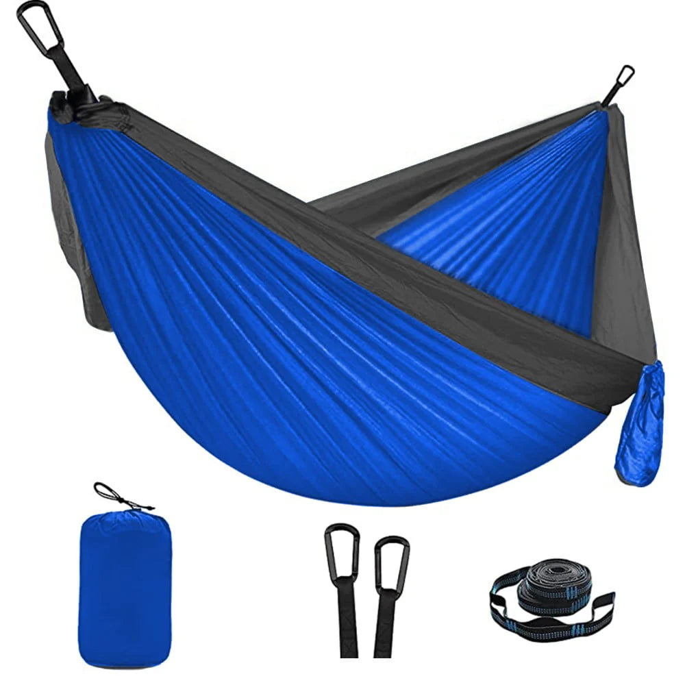 Camping Hammock Double Portable Dark Green X3581