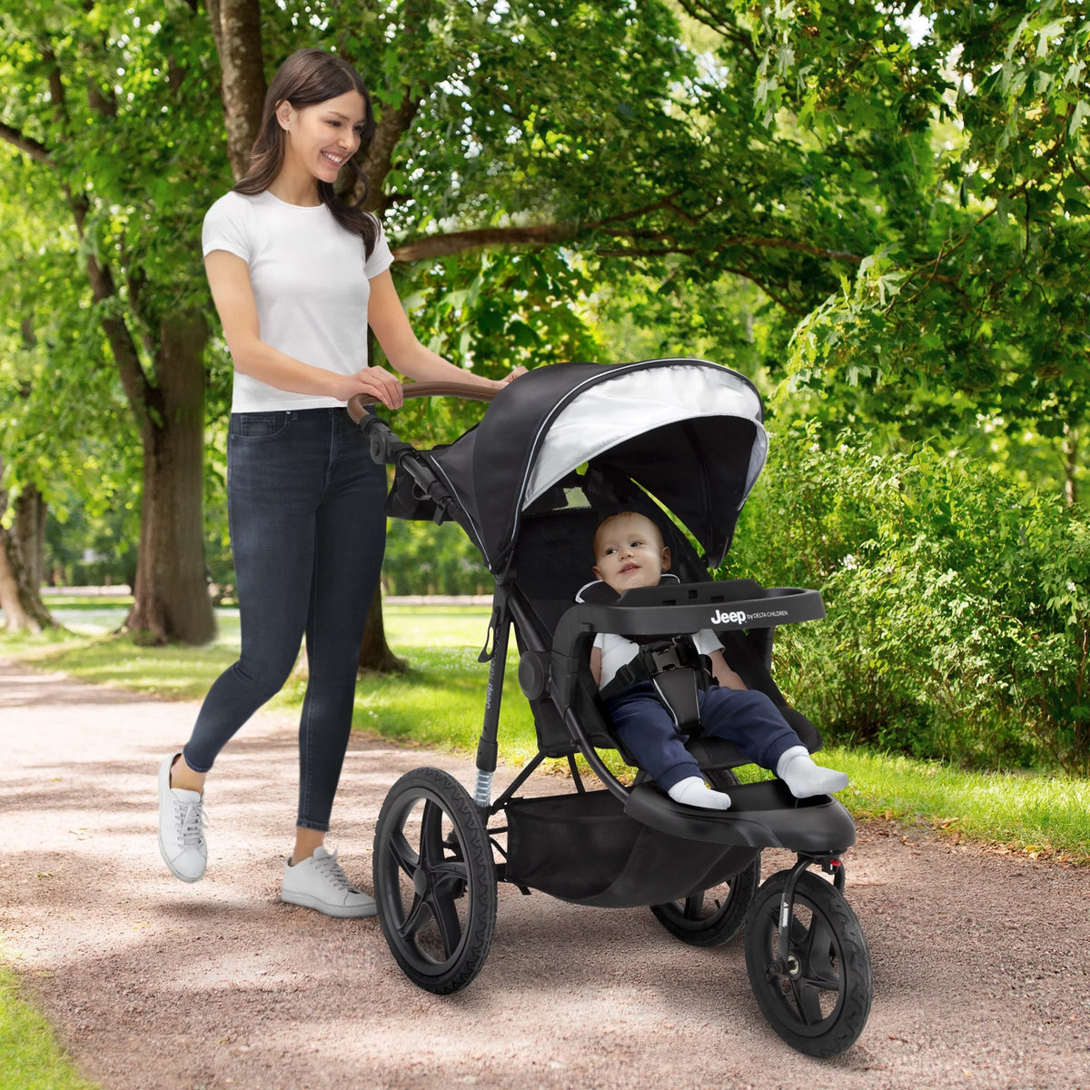 Black Jogging Stroller U494