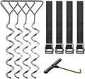 Corkscrew Shape Steel Stakes Anchor Kit with T Hook K577