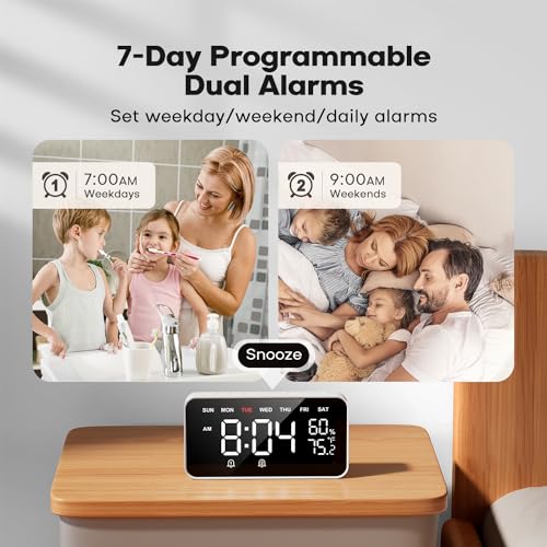 Smart Alarm Clock with LED Dot Matrix Display P68983