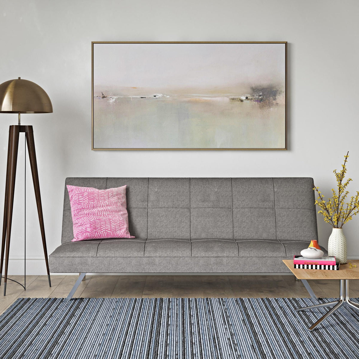 Metal Frame Futon Sofa Bed M439190