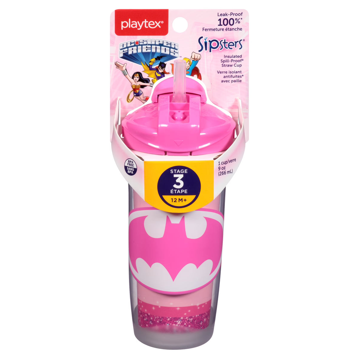 Insulated Straw Sippy Cup, 9 Oz X55955