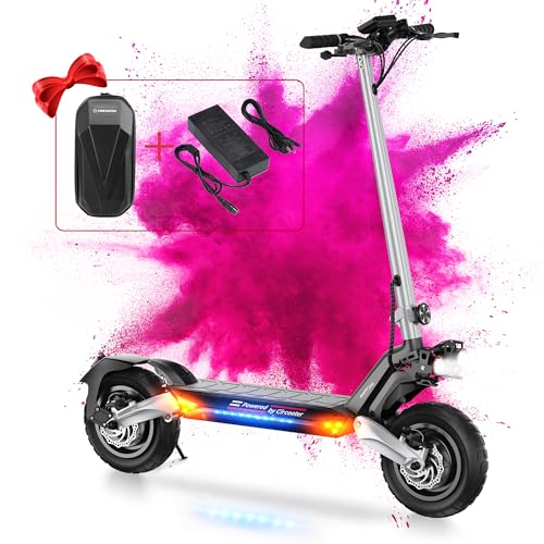 Electric Scooter with 800W Motor, 10'' Off Road Tires, Turn Signals & Storage Bag Y15282