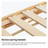 Queen Size 14-Inch Solid Wood Platform Bed J52271