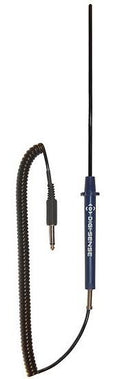 Thermistor Probe, PFA Coated, 10 inch L x 0.2 inch Dia, 5 Feet Cable, 1/4 inch Phono Plug M92276