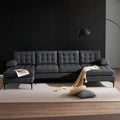 U-shaped Sectional Sofa Dark Gray U8581