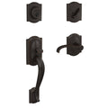 Aged Bronze Single Cylinder Door Handleset with Lever H34197