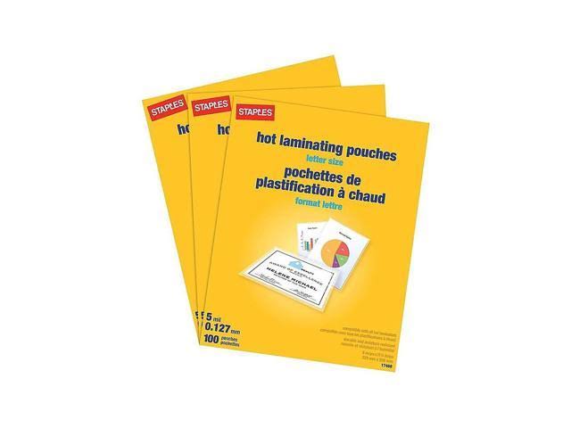 5 Mil Thermal Laminating Pouches Letter 300 Pack M69590