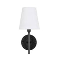 1-Light White Shade Wall Sconce L307754