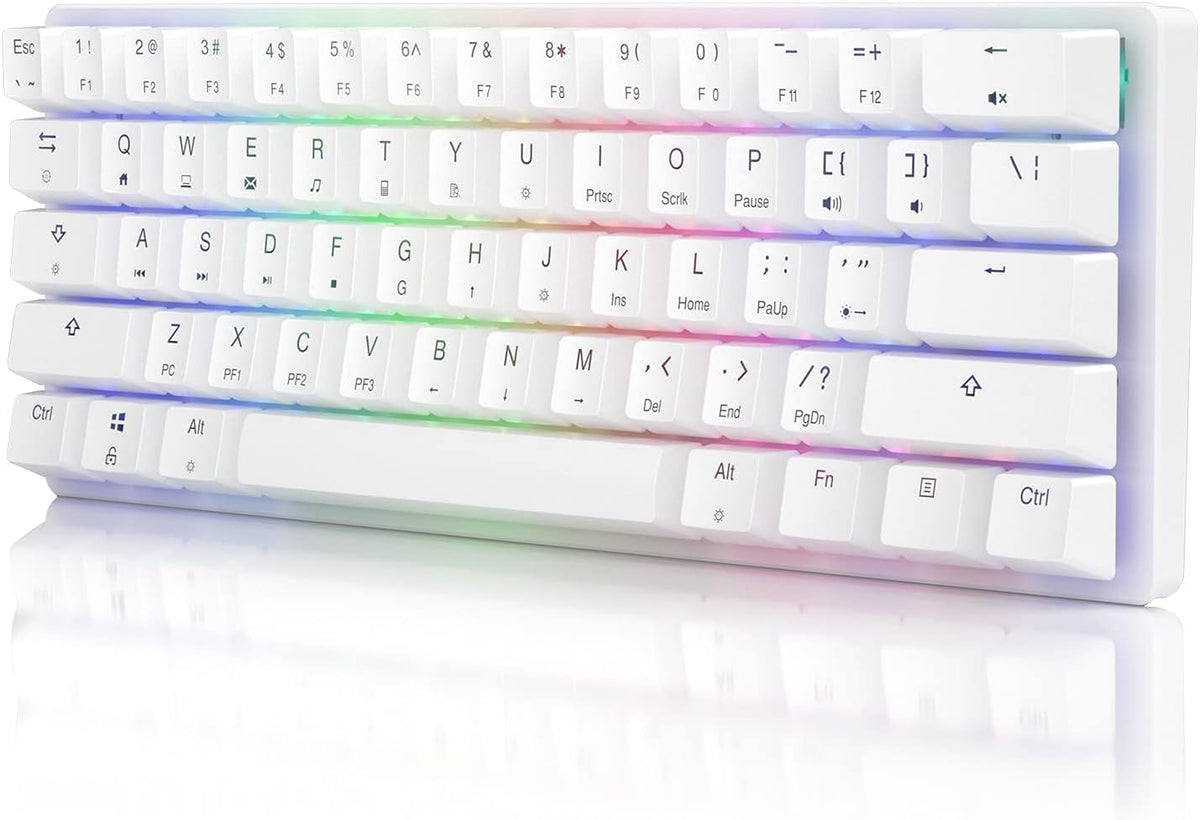 Black 61-Key Wired Mechanical Gaming Keyboard F537