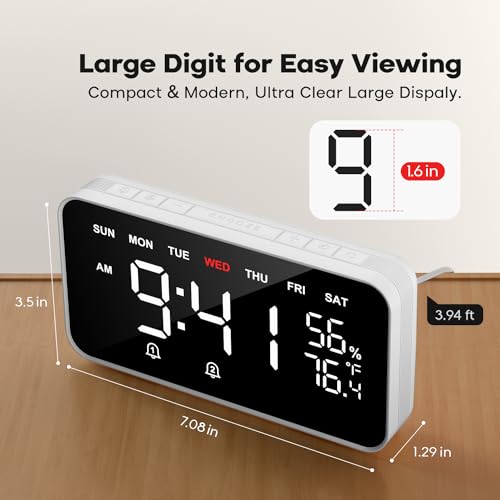 Smart Alarm Clock with LED Dot Matrix Display P68983