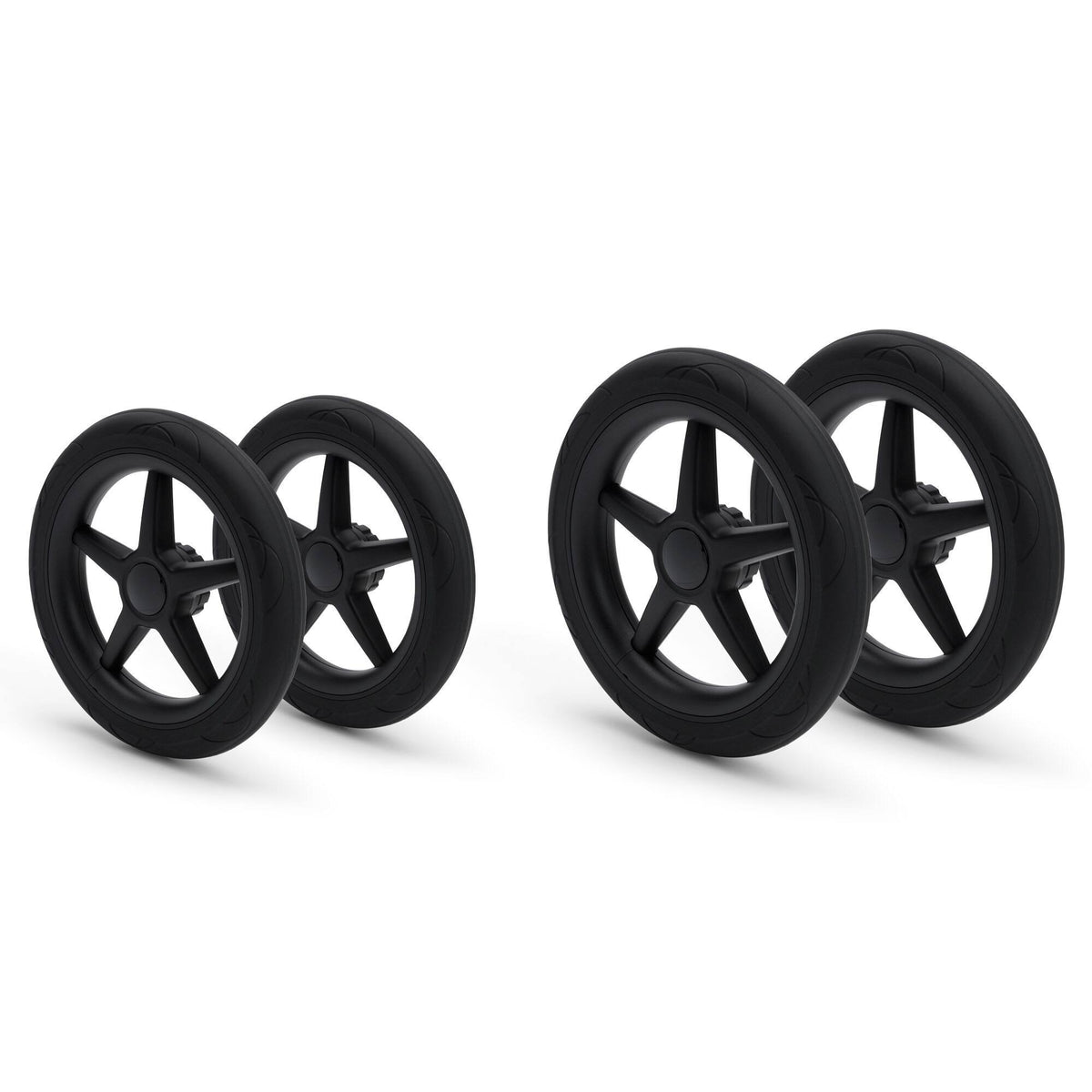 Wheel Replacement Set (4 Wheels) Black Caps F7832