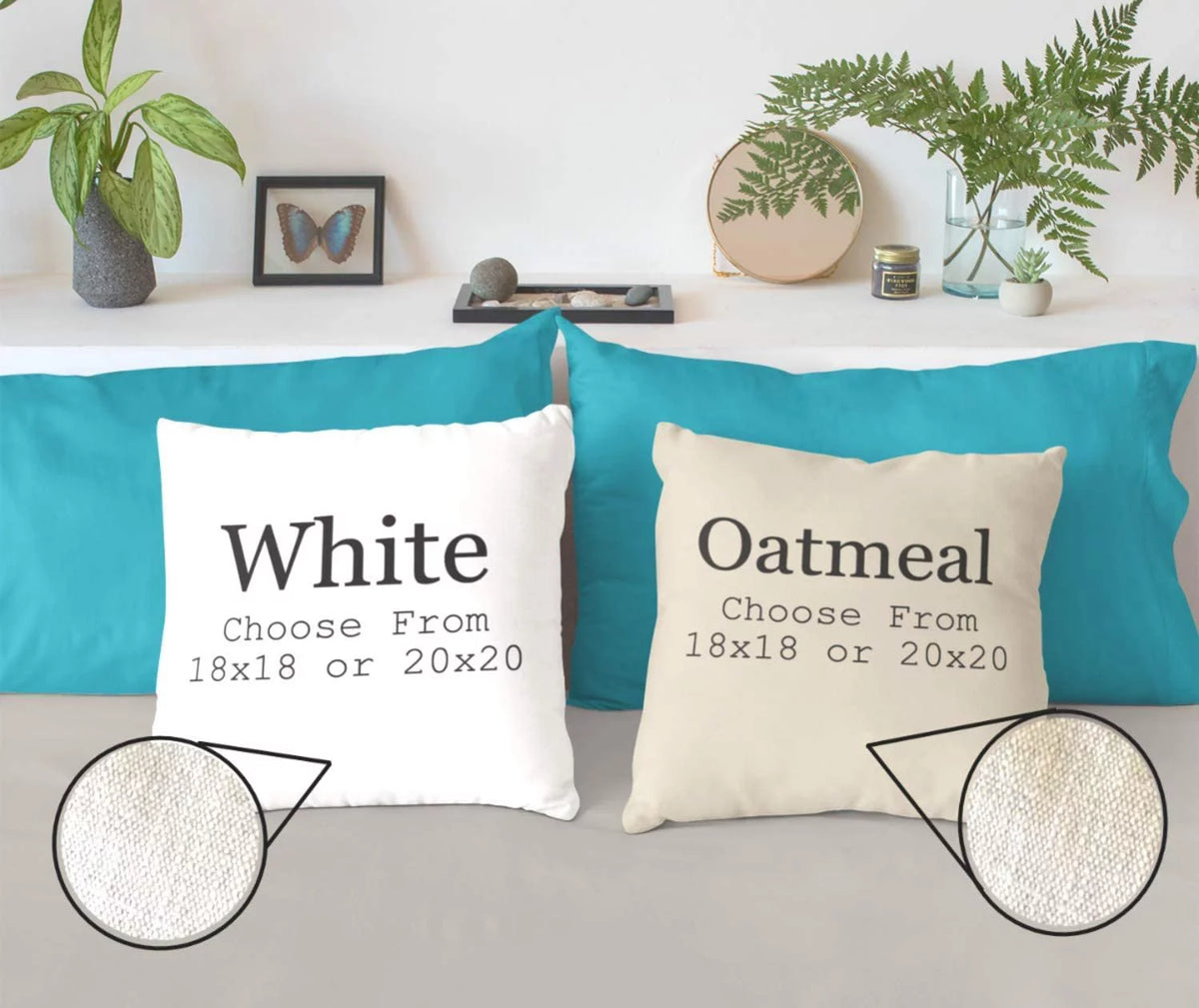 Christmas Pillow Cover Cotton Linen Throw H4992