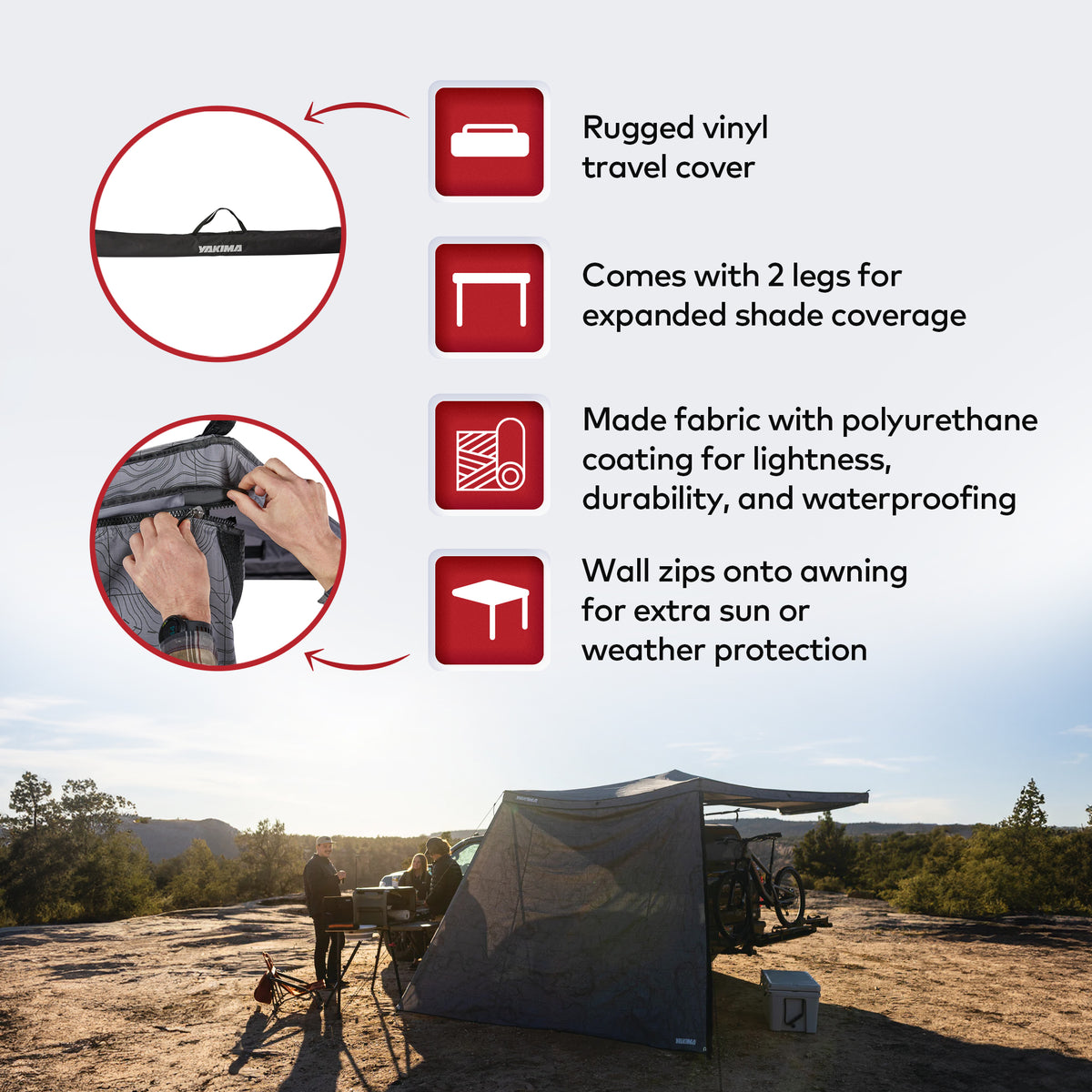 Gray Awning with Carrying Bag T93687