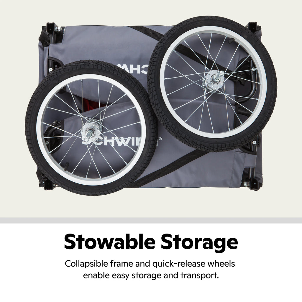 Cargo Trailer, 100 lbs capacity, gray / red R620102