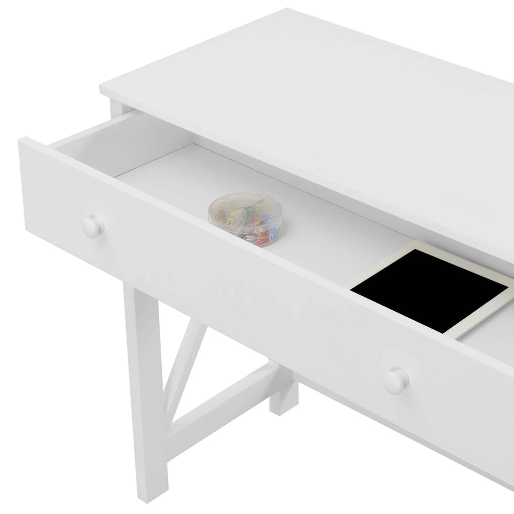 White 1 Drawer 36-inch Desk P63706