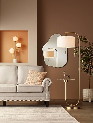 30" Tall Gold Marble Metal 3-Light Table Lamp E252493