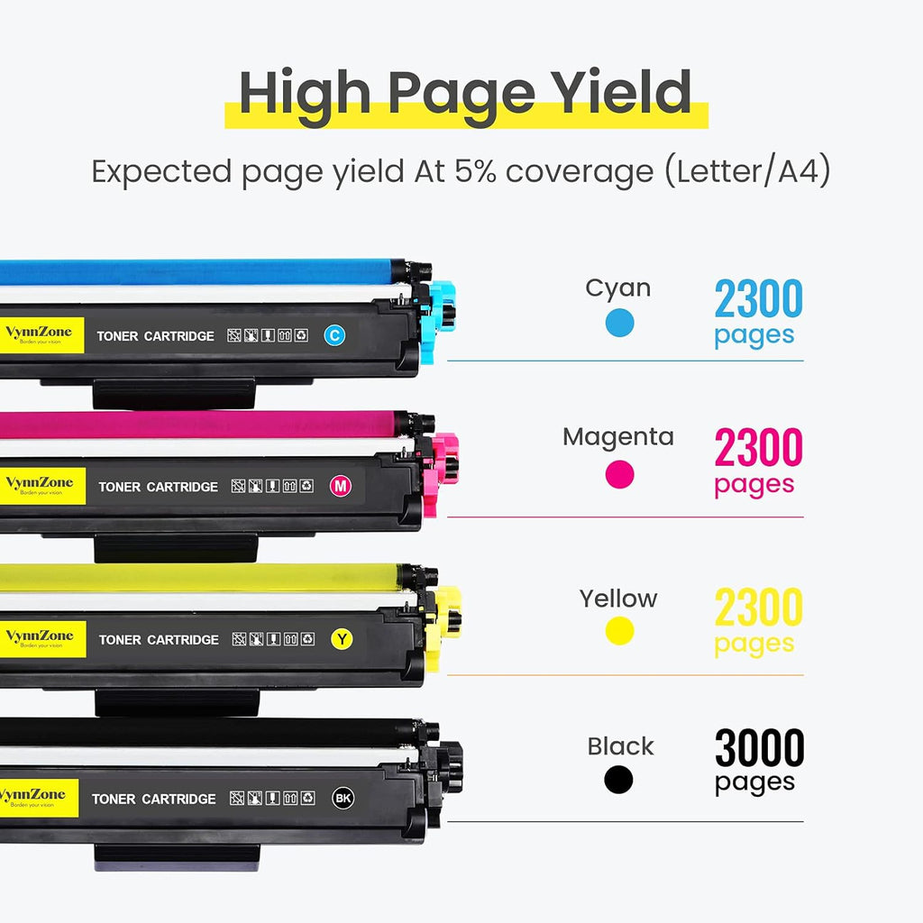 Toner Cartridge 4 Pack Black Cyan Magenta Yellow T919