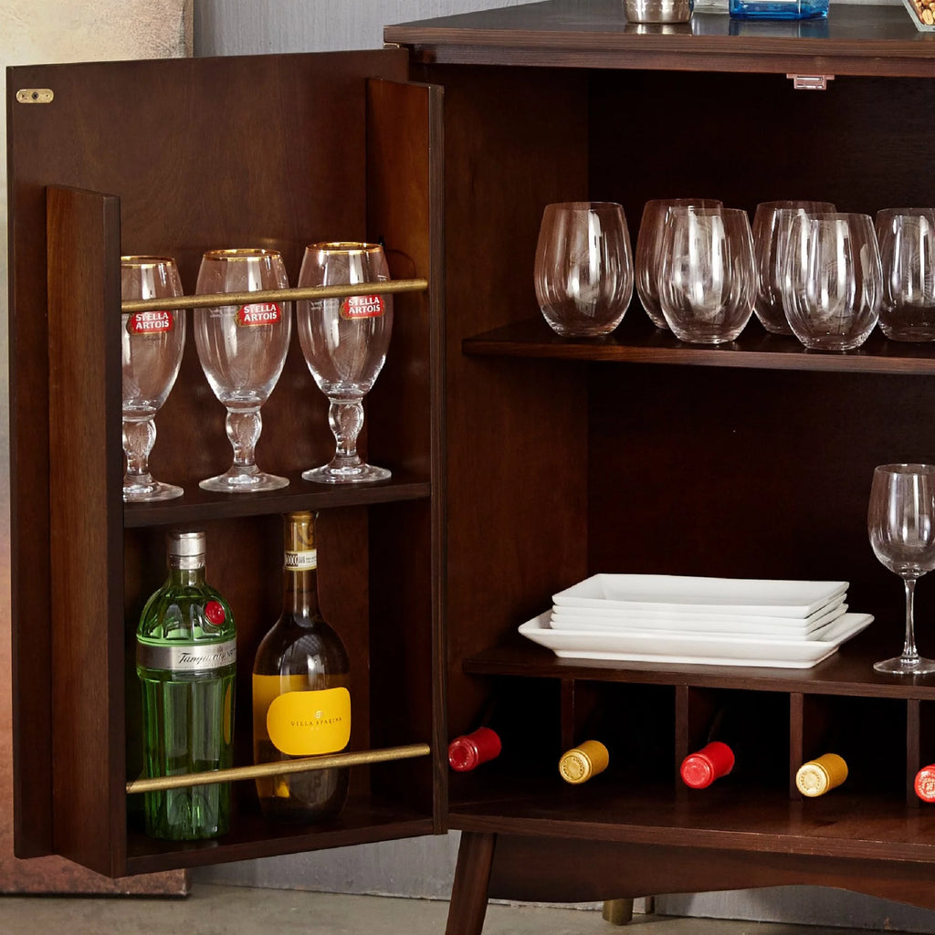 Walnut Bar Cabinet C4846