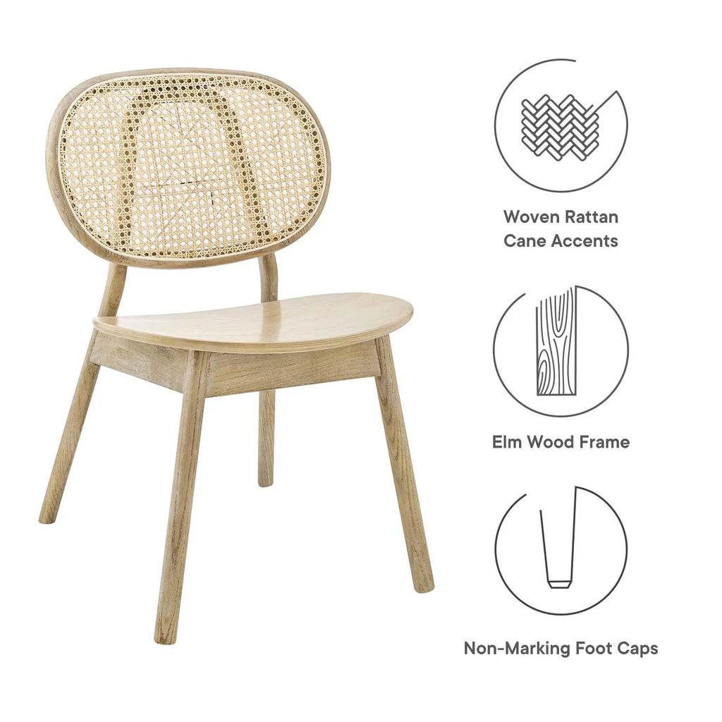 Wood Dining Side Chair Set of 2 in Gray K6356