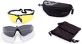 Large Yellow Anti-Fog Tactical Ballistic Eye Protection Glasses E487