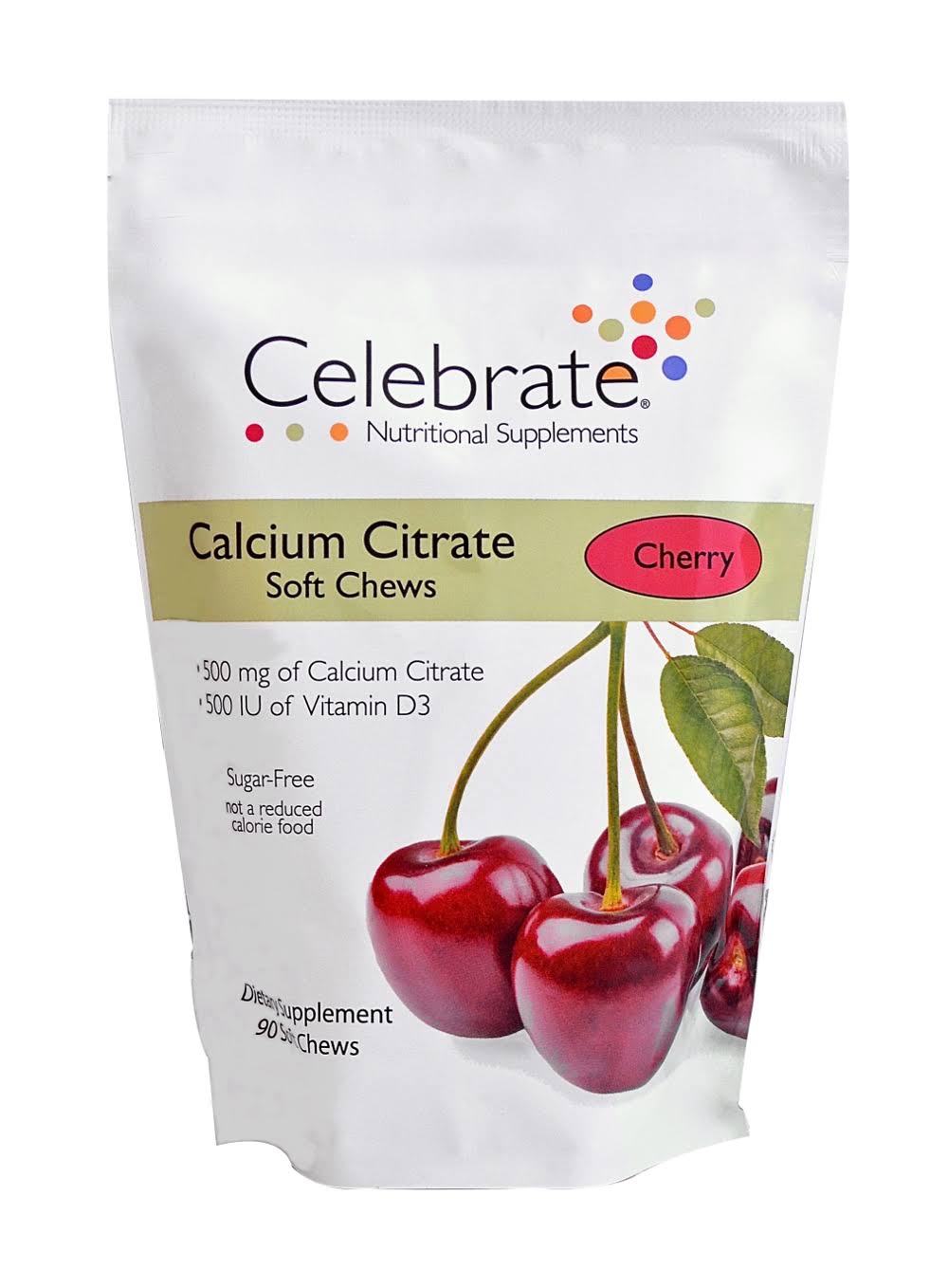 Calcium Citrate Soft Chews Cherry 90 Count W952125