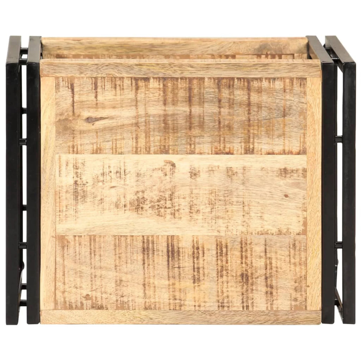 Side Table with Storage Shelf Mango Wood Q181939