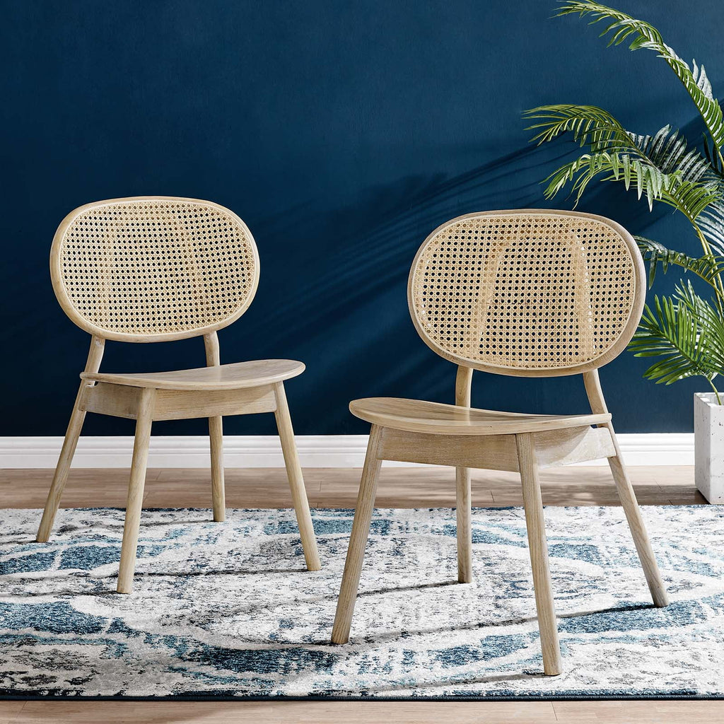 Wood Dining Side Chair Set of 2 in Gray K6356