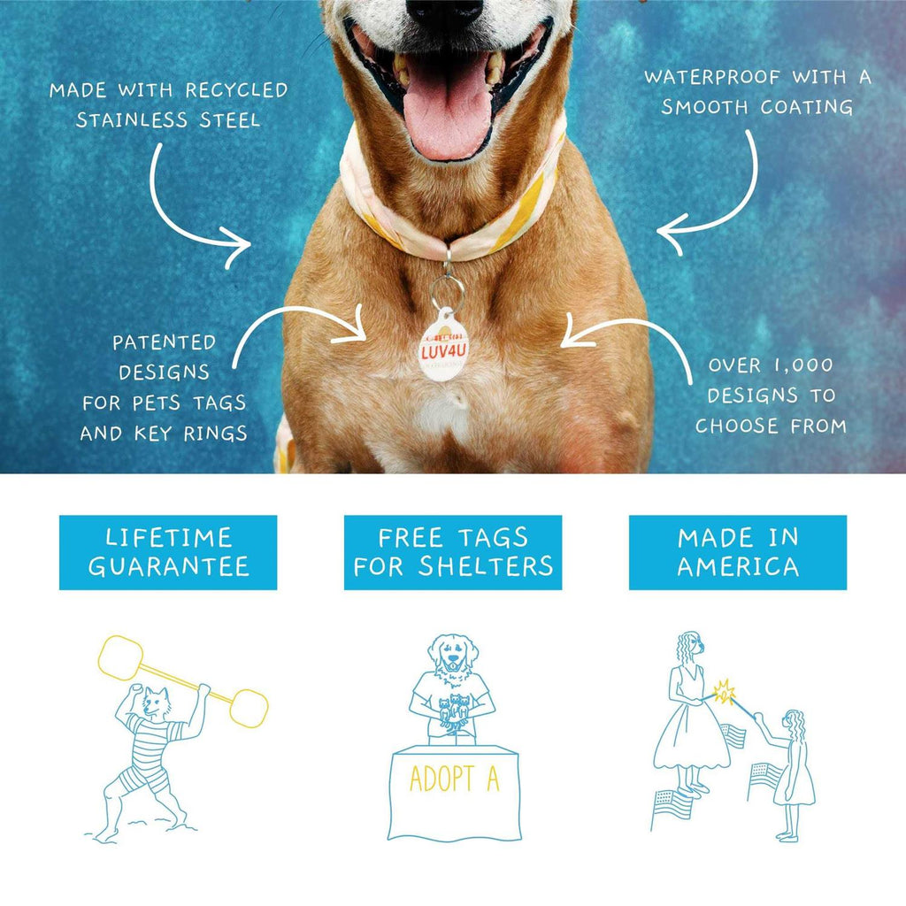 Microchip Alert Personalized Dog & Cat ID Tag V574