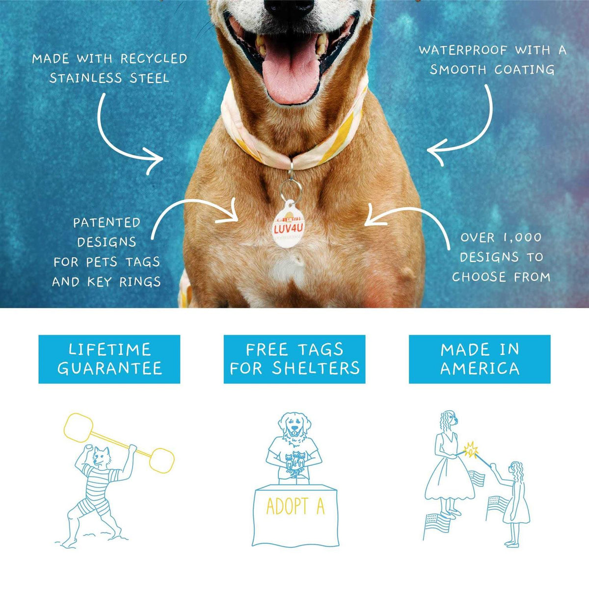 Microchip Alert Personalized Dog & Cat ID Tag V574