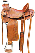 Beige Leather Ranch Roping Saddle K4314